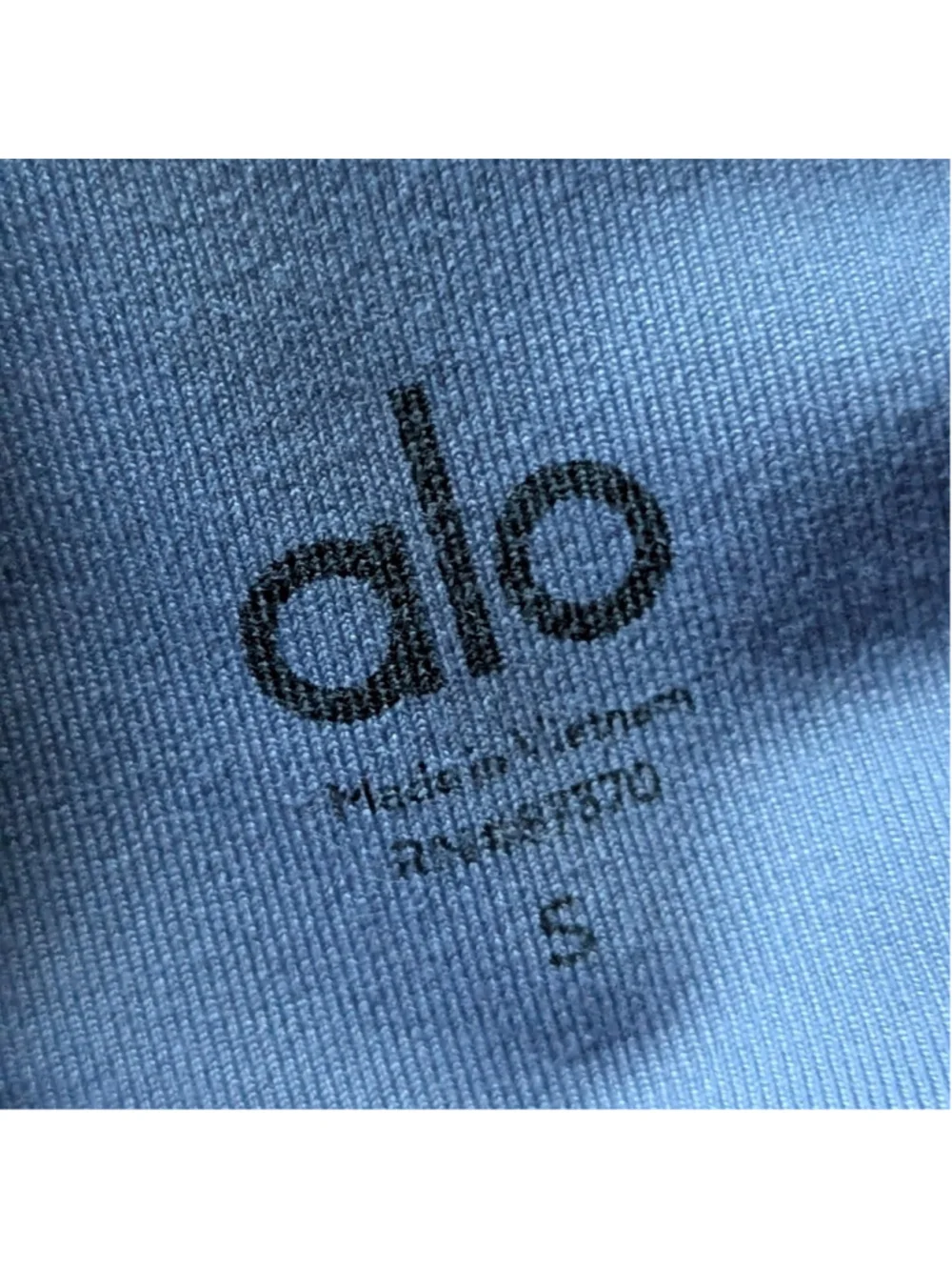 Alo Airbrush 7/8 Leggings Blue High Waist Size S